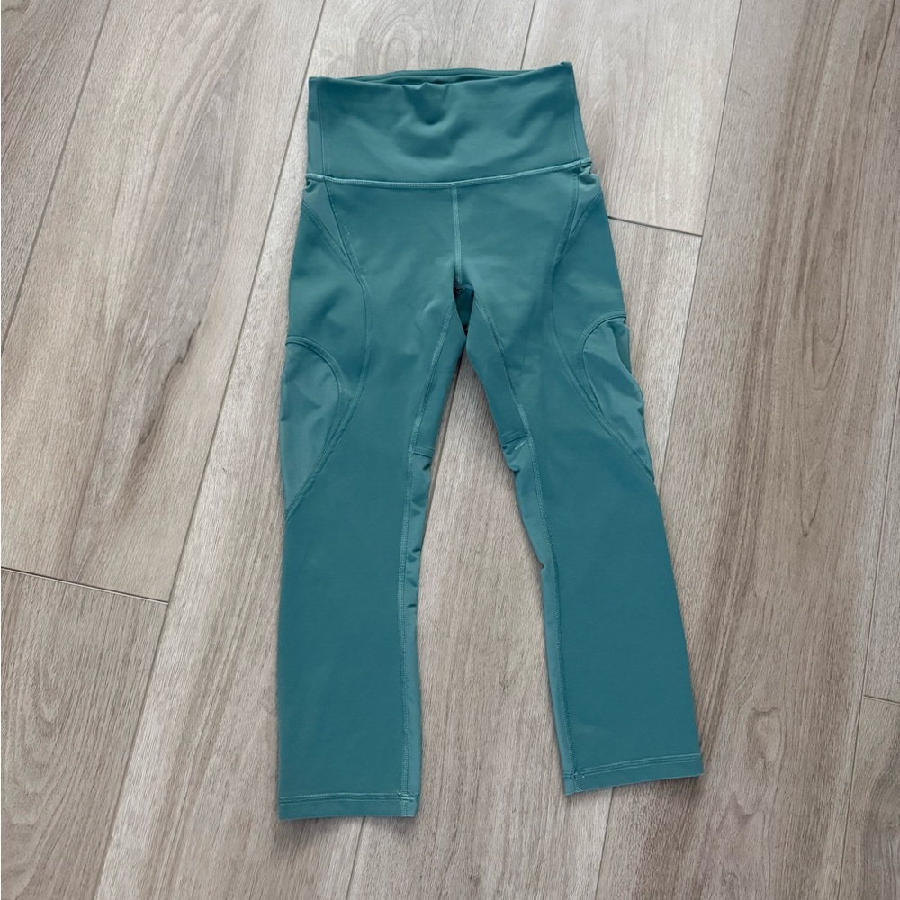 High-Waist Teal Active Capri - Lululemon
